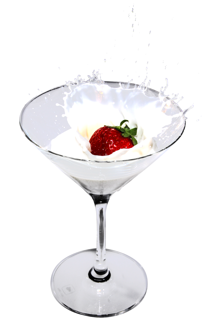 strawberry-glass, strawberry-ice-cream