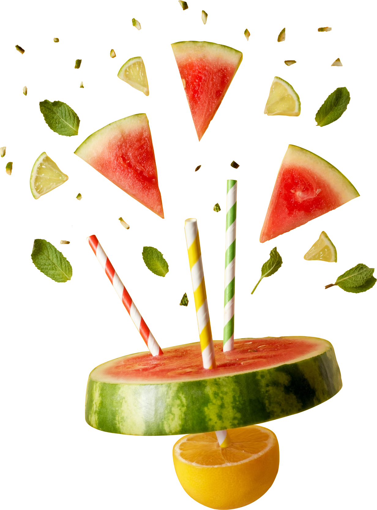 watermelon with lemon