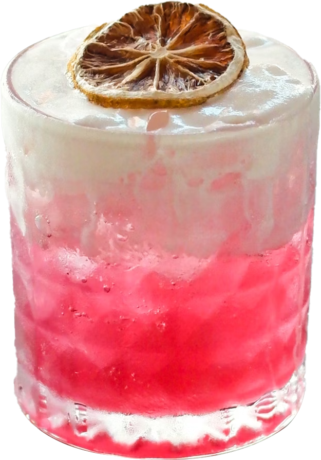 A glass of refreshing Rose Mocktail with rose petals on top